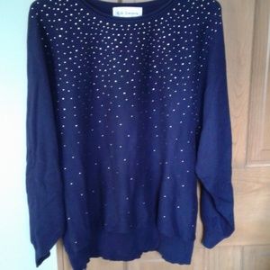 Navy Blue top by Cathy Daniels